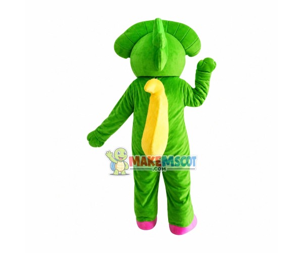 Barney & Friends Green Dinosaur Mascot Costume Barney & Friends Green Dinosaur Mascot Costume