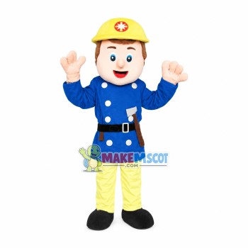 British Blue Sheriff Mascot Costume British Blue Sheriff Mascot Costume