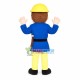 British Blue Sheriff Mascot Costume British Blue Sheriff Mascot Costume