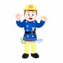 British Blue Sheriff Mascot Costume