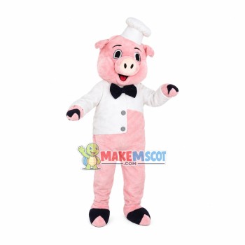 Pastry Division Pig Mascot Costume