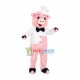 Pastry Division Pig Mascot Costume Pastry Division Pig Mascot Costume