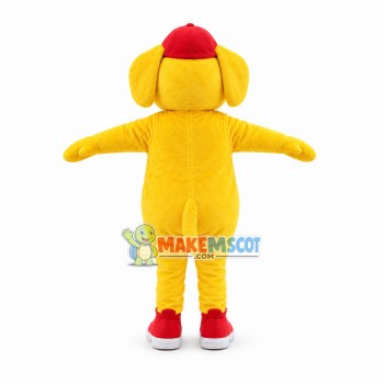 Barney & Friends Yellow Triceratop Mascot Costume Barney & Friends Yellow Triceratop Mascot Costume