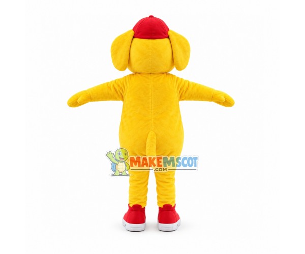 Barney & Friends Yellow Triceratop Mascot Costume Barney & Friends Yellow Triceratop Mascot Costume