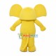 Cute Cartoon Yellow Elephant Mascot Costume Cute Cartoon Yellow Elephant Mascot Costume