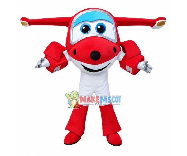 Jett Mascot Super Wings Costume Jett Mascot Super Wings Costume