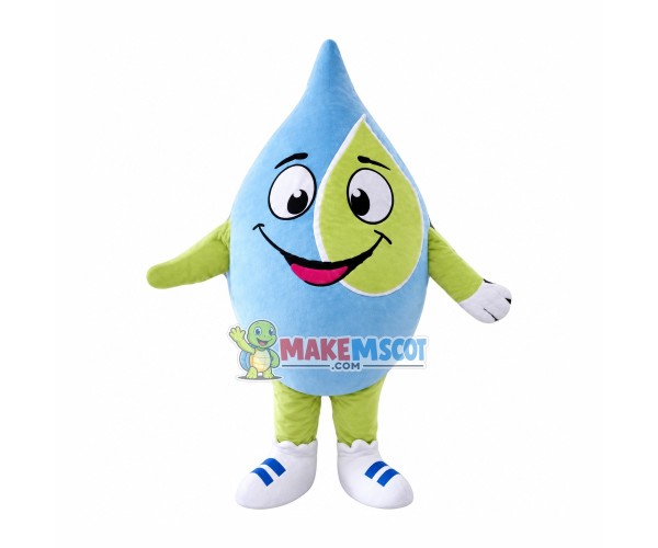 Funny Cartoon Water Drop Mascot Costume Funny Cartoon Water Drop Mascot Costume