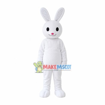 Pure White White Rabbit Mascot Costume