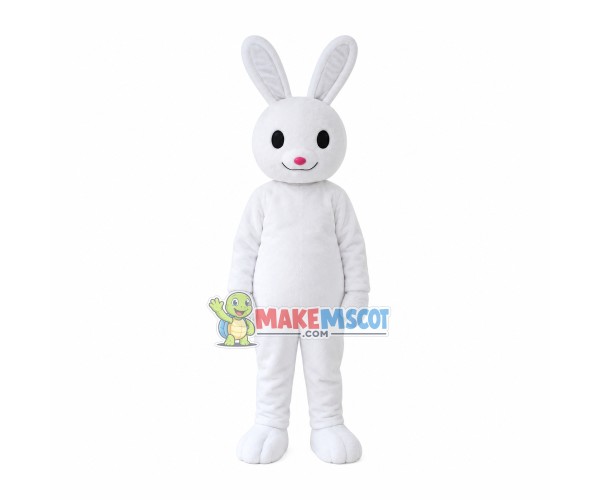 Pure White White Rabbit Mascot Costume Pure White White Rabbit Mascot Costume