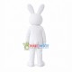 Pure White White Rabbit Mascot Costume Pure White White Rabbit Mascot Costume