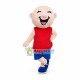 Smiling Bald Boy Mascot Costume Smiling Bald Boy Mascot Costume