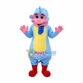 Sky Blue Baby Monkey Mascot Costume
