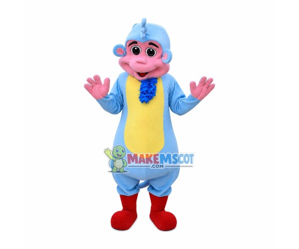 Sky Blue Baby Monkey Mascot Costume Sky Blue Baby Monkey Mascot Costume
