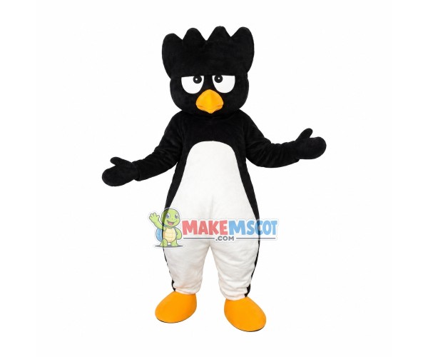 Wave Head Penguin Cartoon Mascot Costume Wave Head Penguin Cartoon Mascot Costume