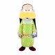 Green Nightgown Priest Mascot Costume Green Nightgown Priest Mascot Costume