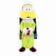 Green Nightgown Priest Mascot Costume Green Nightgown Priest Mascot Costume