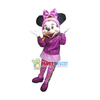 Climbing Minnie Mascot Cartoon Costume Climbing Minnie Mascot Cartoon Costume