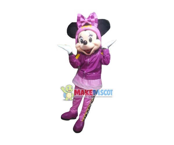 Climbing Minnie Mascot Cartoon Costume