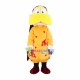 Orange Nightgown Priest Mascot Costume
