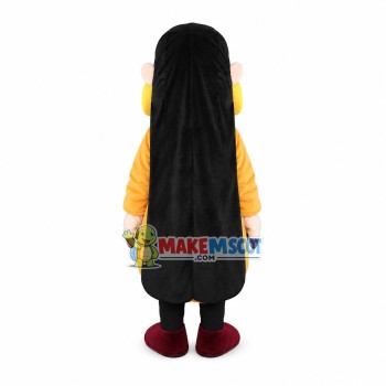 Orange Nightgown Priest Mascot Costume Orange Nightgown Priest Mascot Costume