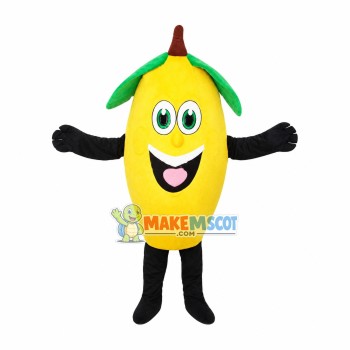 Cartoon Cute Lemon Mascot Costume Cartoon Cute Lemon Mascot Costume