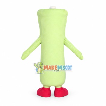 Light Green Long Drink Bottle Mascot Costume