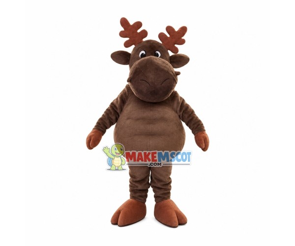 Christmas Brown Elk Mascot Costume Christmas Brown Elk Mascot Costume