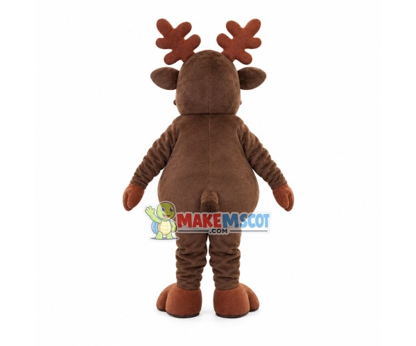 Christmas Brown Elk Mascot Costume Christmas Brown Elk Mascot Costume