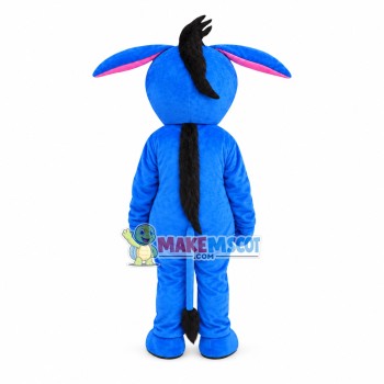 Silly Blue Donkey Mascot Costume Silly Blue Donkey Mascot Costume