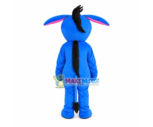 Silly Blue Donkey Mascot Costume