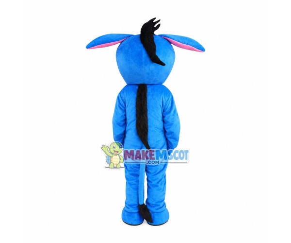 Silly Blue Donkey Mascot Costume