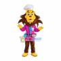 Experienced Barber Lion Mascot Costume