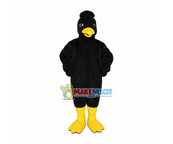 Standing Big Crow Mascot Costume Standing Big Crow Mascot Costume