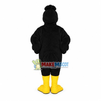 Standing Big Crow Mascot Costume Standing Big Crow Mascot Costume