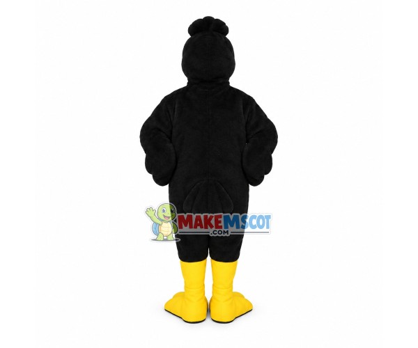 Standing Big Crow Mascot Costume Standing Big Crow Mascot Costume