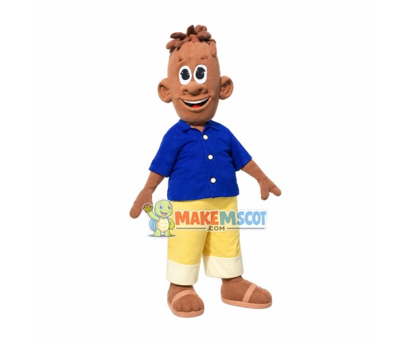 Black Simpson Father Mascot Cartoon Costume Black Simpson Father Mascot Cartoon Costume