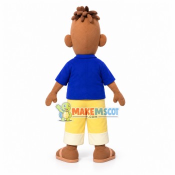 Black Simpson Father Mascot Cartoon Costume Black Simpson Father Mascot Cartoon Costume