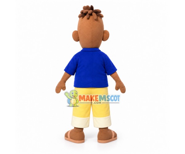 Black Simpson Father Mascot Cartoon Costume Black Simpson Father Mascot Cartoon Costume