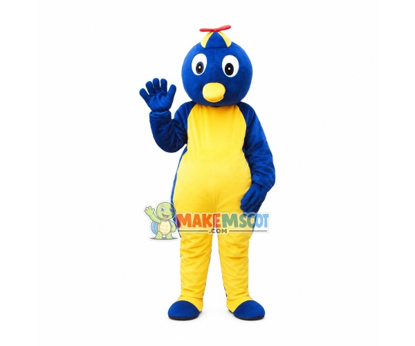 Flying Cartoon Tall Penguin Mascot Costume