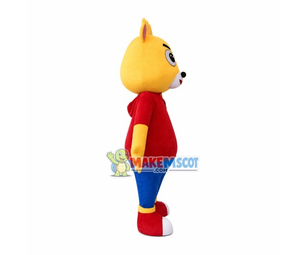 Adult Size Happy Bear Mascot Costume