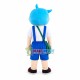 Blue Hair Vigorous Student Mascot Costume Blue Hair Vigorous Student Mascot Costume