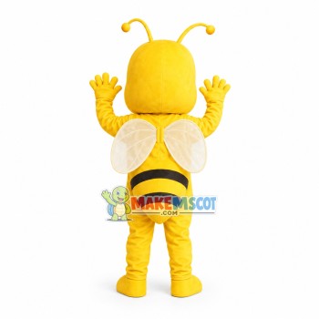 Square Face Yellow Ant Mascot Costume