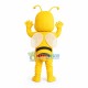 Square Face Yellow Ant Mascot Costume Square Face Yellow Ant Mascot Costume