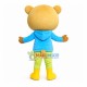 Brown Bear In The Blue Shirt Mascot Costume Brown Bear In The Blue Shirt Mascot Costume
