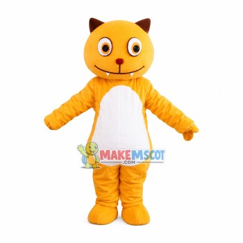 Cartoon Cat Mascot Costume For School