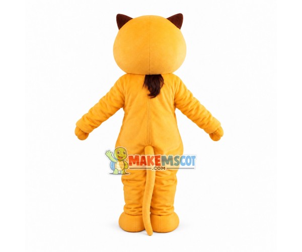 Cartoon Cat Mascot Costume For School