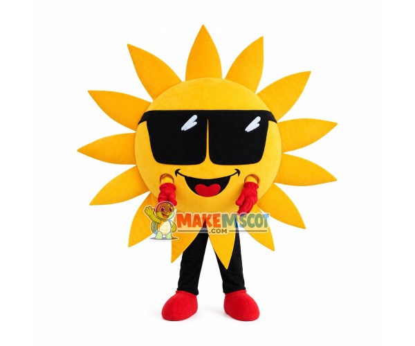Sunglasses Sunflower Mascot Costume Sunglasses Sunflower Mascot Costume