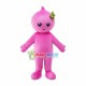 Pink Cartoon Doll Qoo Mascot Costume Pink Cartoon Doll Qoo Mascot Costume