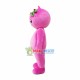Pink Cartoon Doll Qoo Mascot Costume Pink Cartoon Doll Qoo Mascot Costume
