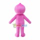 Pink Cartoon Doll Qoo Mascot Costume Pink Cartoon Doll Qoo Mascot Costume